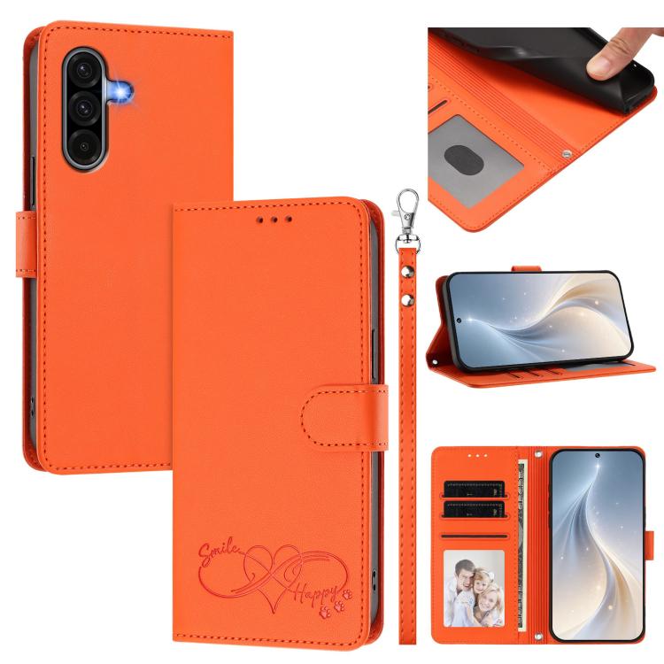 Custodia in ecopelle con chiusura magnetica e cinturino per Galaxy A06 4G/5G e