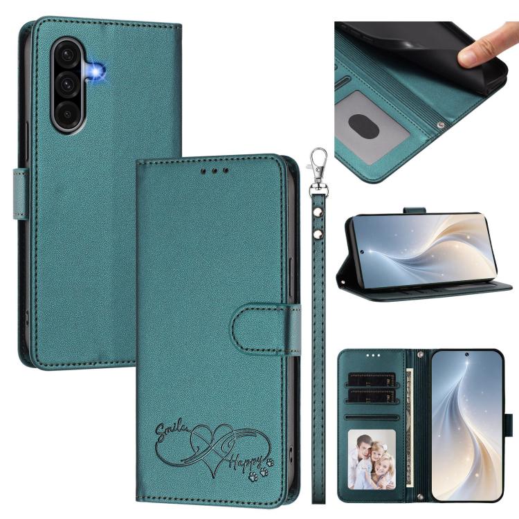 Custodia in ecopelle con chiusura magnetica e cinturino per Galaxy A06 4G/5G e