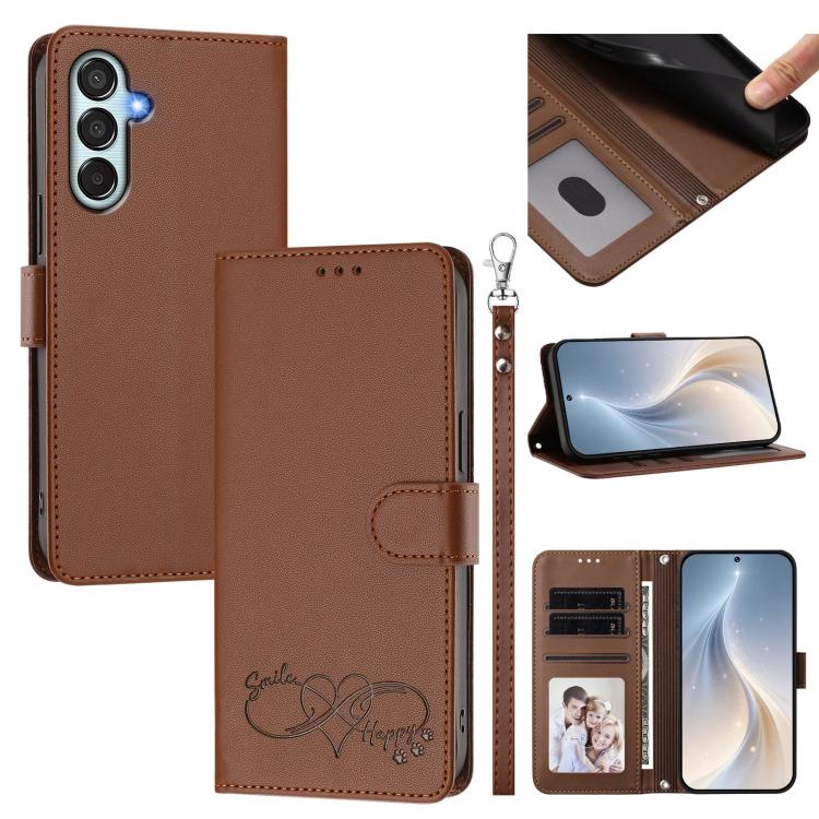 Custodia in ecopelle con chiusura magnetica e cinturino per Galaxy A05s 4G e M35