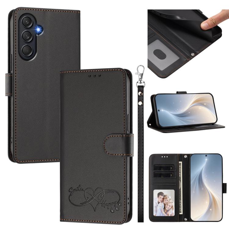 Custodia in ecopelle con chiusura magnetica e cinturino per Galaxy M55 / C55 5G