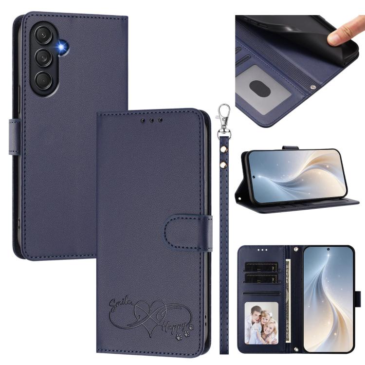 Custodia in ecopelle con chiusura magnetica e cinturino per Galaxy M55 / C55 5G