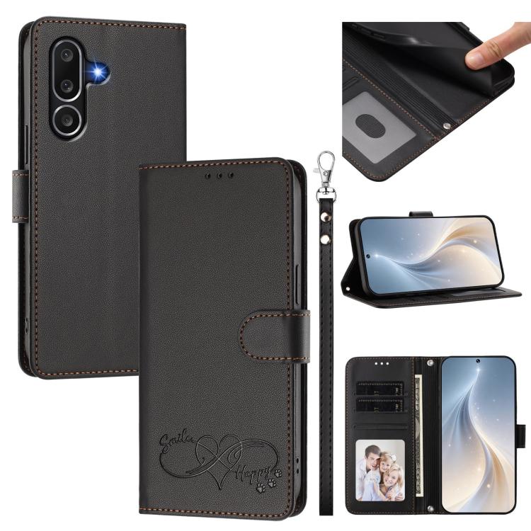 Custodia in ecopelle con chiusura magnetica e cinturino per Galaxy A07 4G, A06