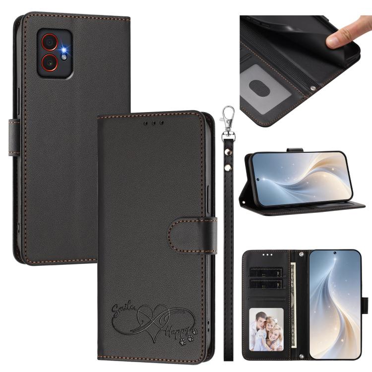 Custodia in ecopelle con chiusura magnetica e cinturino per Galaxy M55 / C55 5G