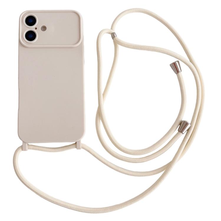 Custodia con tracolla per iPhone 16 con ampia finestra fotocamera