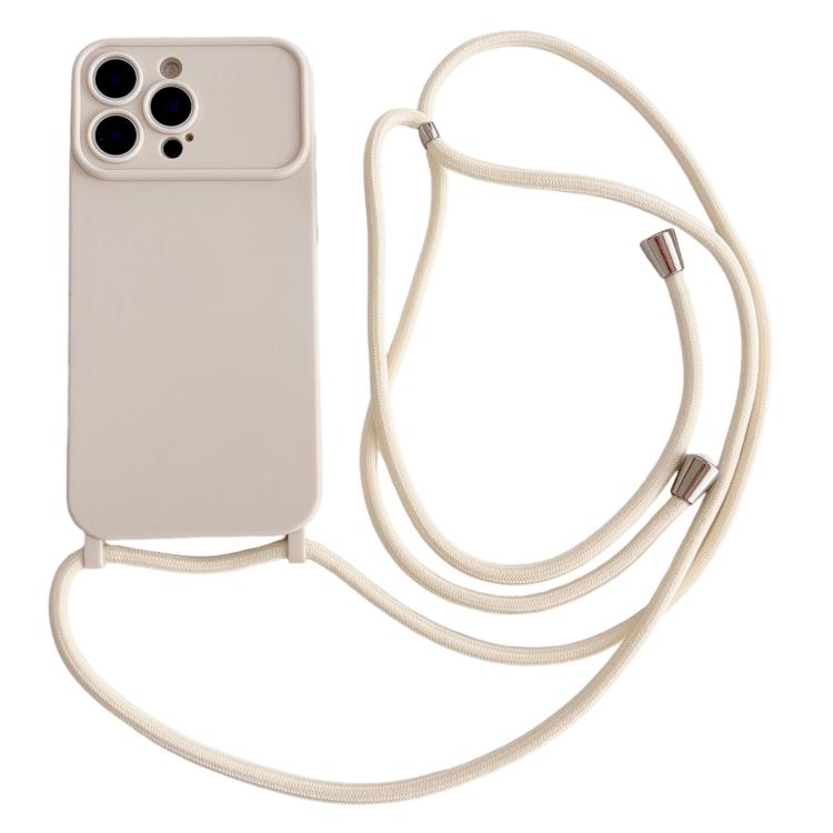 Custodia con tracolla per iPhone 16 con ampia finestra fotocamera