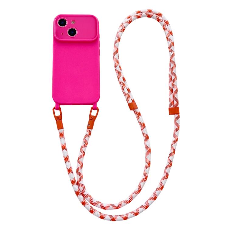 Custodia con tracolla per iPhone 13 con ampia finestra
