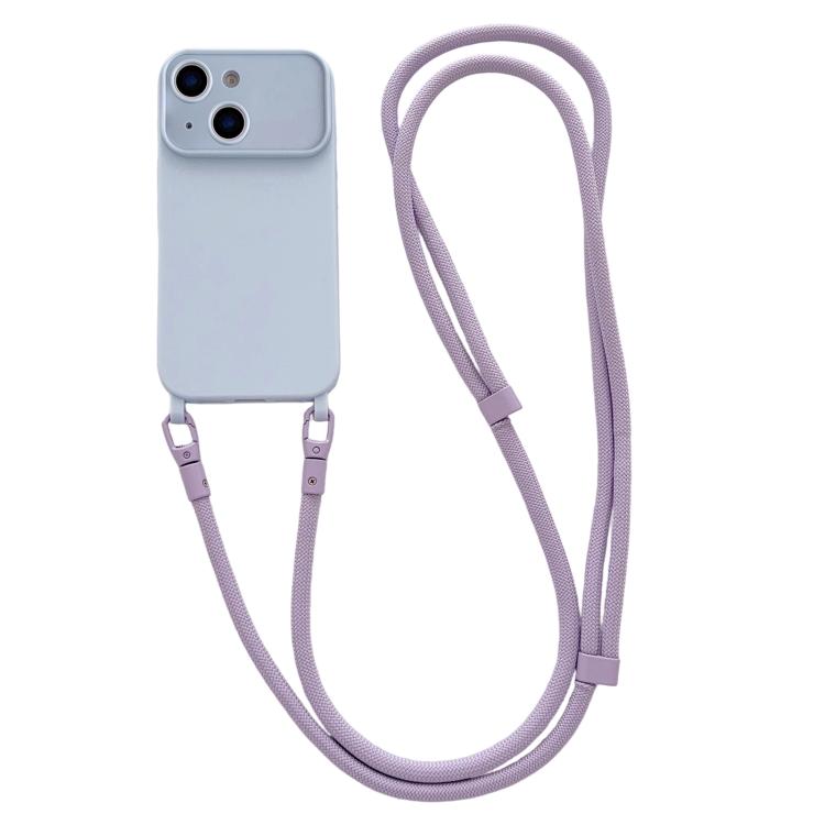 Custodia con tracolla per iPhone 13 con ampia finestra