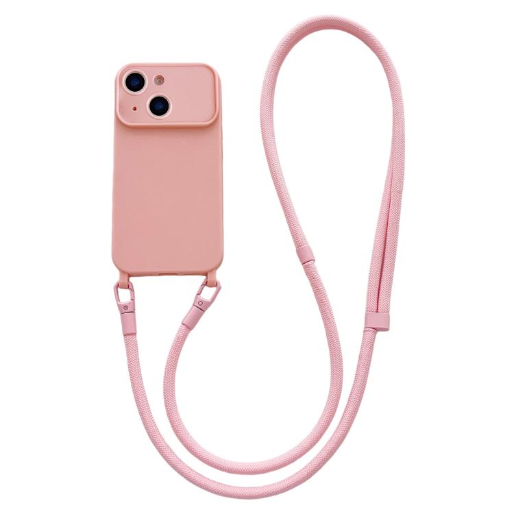 Custodia con tracolla per iPhone 13 con ampia finestra