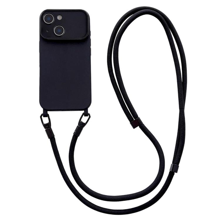Custodia con tracolla per iPhone 13 con ampia finestra