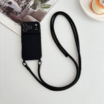 Custodia con tracolla per iPhone 13 con ampia finestra