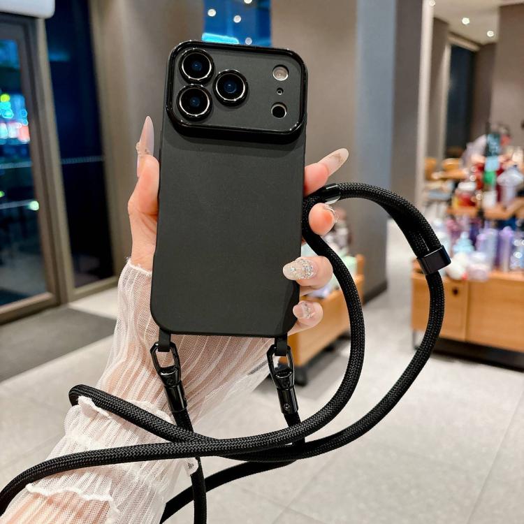 Custodia con tracolla per iPhone 13 con ampia finestra