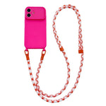 Custodia con tracolla per iPhone 13 con ampia finestra