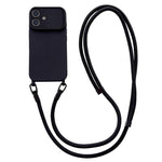 Custodia con tracolla per iPhone 13 con ampia finestra