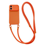 Custodia con tracolla per iPhone 13 con ampia finestra