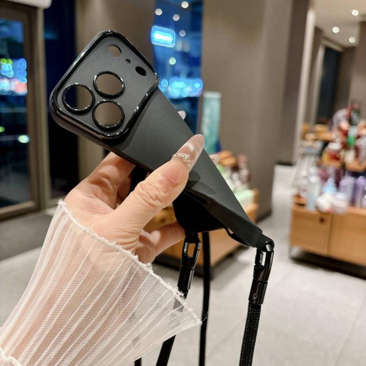 Custodia con tracolla per iPhone 13 con ampia finestra
