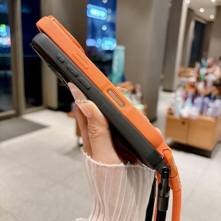 Custodia con tracolla per iPhone 13 con ampia finestra