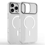 Custodia magnetica in TPU e PC con cornice metallo per iPhone