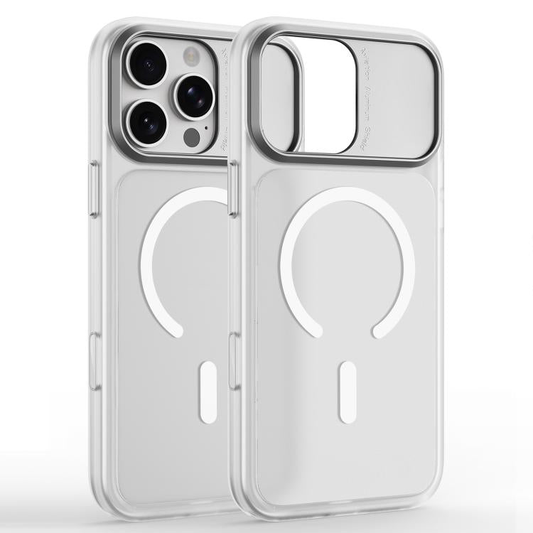 Custodia magnetica in TPU e PC con cornice metallo per iPhone