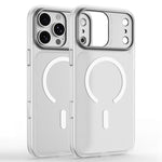 Custodia magnetica in TPU e PC con cornice metallo per iPhone