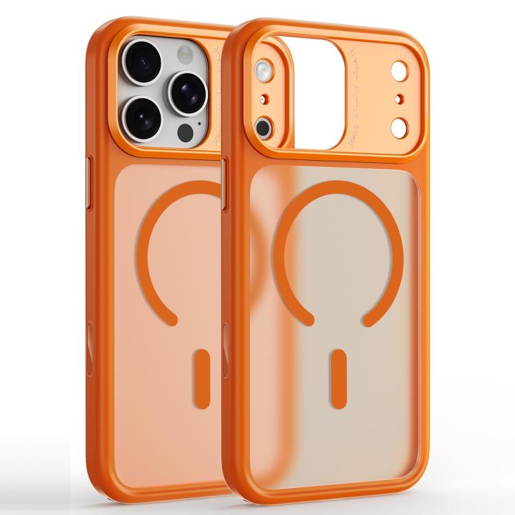 Custodia magnetica in TPU e PC con cornice metallo per iPhone