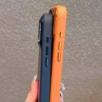 Custodia magnetica in TPU e PC con cornice metallo per iPhone