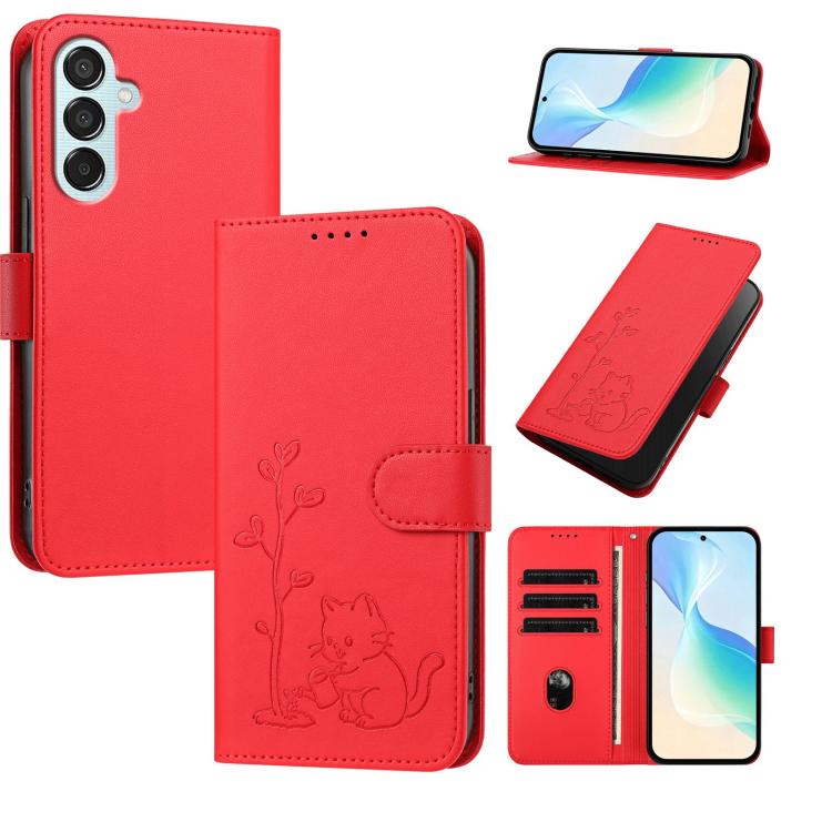 Custodia in ecopelle con fibbia per Galaxy M55 5G / C55 e M15 5G / F15 5G e M15