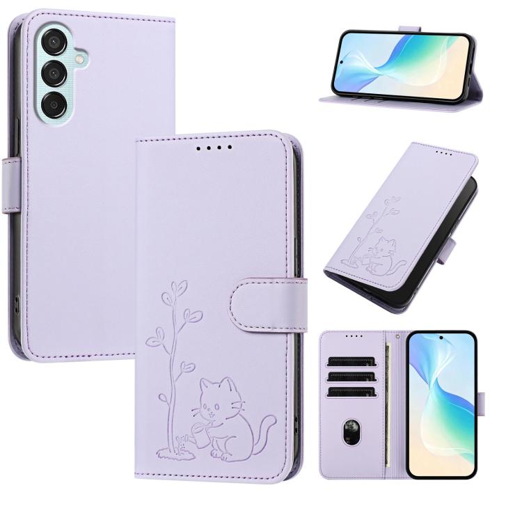 Custodia in ecopelle con fibbia per Galaxy M55 5G / C55 e M15 5G / F15 5G e M15