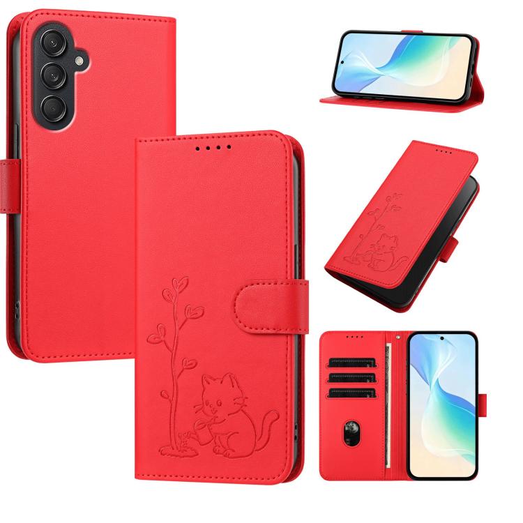 Custodia in ecopelle con fibbia per Galaxy M55 5G / C55 e M15 5G / F15 5G e M15