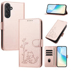 Custodia in ecopelle con fibbia per Galaxy M55 5G / C55 e M15 5G / F15 5G e M15