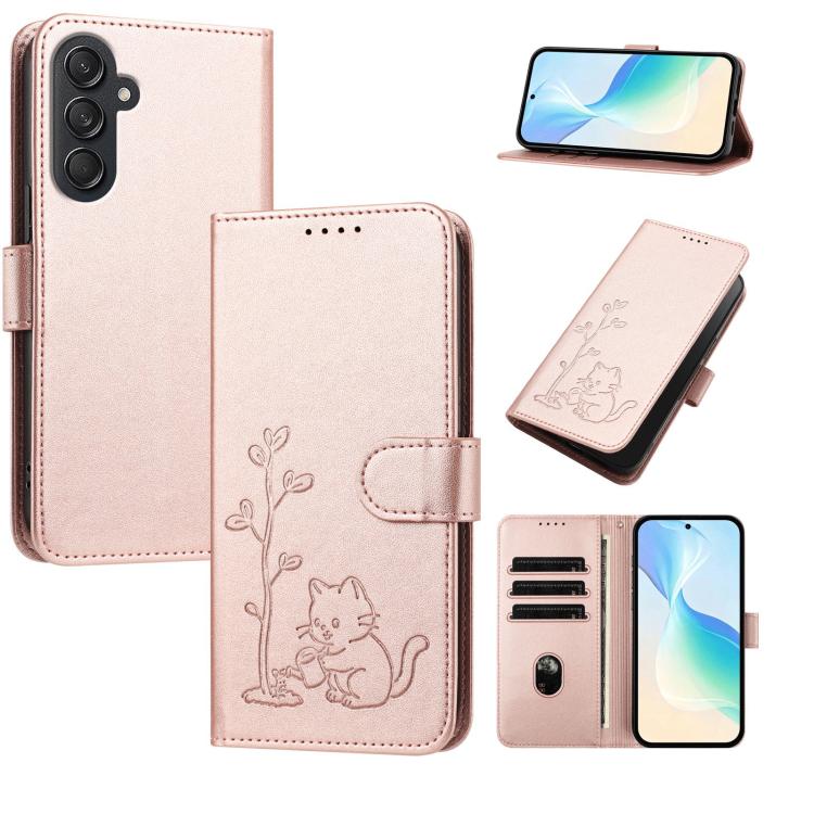 Custodia in ecopelle con fibbia per Galaxy M55 5G / C55 e M15 5G / F15 5G e M15