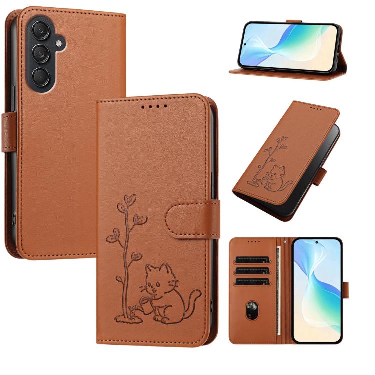Custodia in ecopelle con fibbia per Galaxy M55 5G / C55 e M15 5G / F15 5G e M15