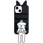 Custodia TPU e silicone con orecchie gatto per iPhone 15