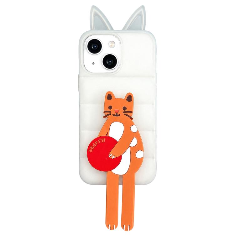 Custodia TPU e silicone con orecchie gatto per iPhone 15