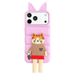 Custodia TPU silicone con orecchie gatto per iPhone 17 Pro Max