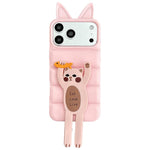 Custodia TPU silicone con orecchie gatto per iPhone 17 Pro Max