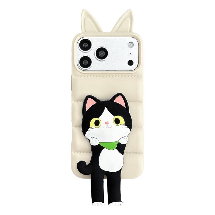 Custodia TPU silicone con orecchie gatto per iPhone 17 Pro Max