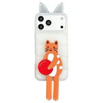 Custodia TPU silicone con orecchie gatto per iPhone 17 Pro Max
