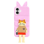 Custodia TPU silicone con orecchie gatto per iPhone 17 Pro Max