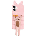 Custodia TPU silicone con orecchie gatto per iPhone 17 Pro Max
