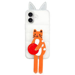 Custodia TPU silicone con orecchie gatto per iPhone 17 Pro Max