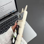 Custodia TPU e silicone con orecchie gatto per iPhone 16 Pro