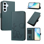 Custodia in ecopelle con fibbia a forma di albero e gatto per Galaxy S26 FE e