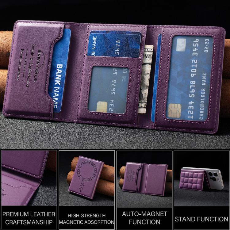 Supporto magnetico quadrato con slot RFID per cellulare