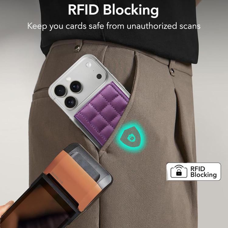 Supporto magnetico quadrato con slot RFID per cellulare