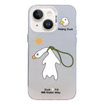 Custodia ibrida in PC e TPU con motivo per iPhone 15