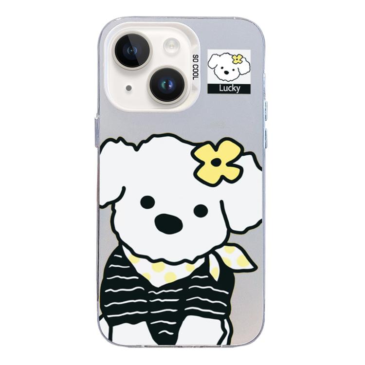 Custodia ibrida in PC e TPU con motivo per iPhone 15