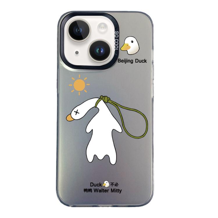 Custodia ibrida in PC e TPU con motivo per iPhone 15
