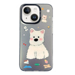 Custodia ibrida in PC e TPU con motivo per iPhone 15