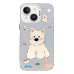 Custodia ibrida in PC e TPU con motivo per iPhone 15