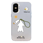 Custodia ibrida in PC e TPU con motivo per iPhone X XS